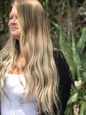 Blonde balayage by Sarai