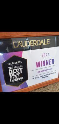 We are beyond thrilled to announce that we have won the "Best of Fort Lauderdale" award!