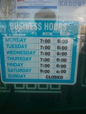 Business hours