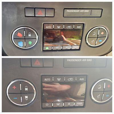 2010 Gma Acadia a/c button fix