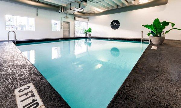 Our indoor pool, the heart and soul of our operation