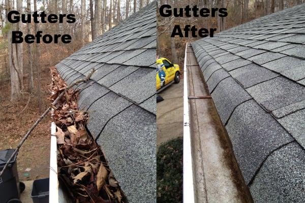 We off gutter cleaning