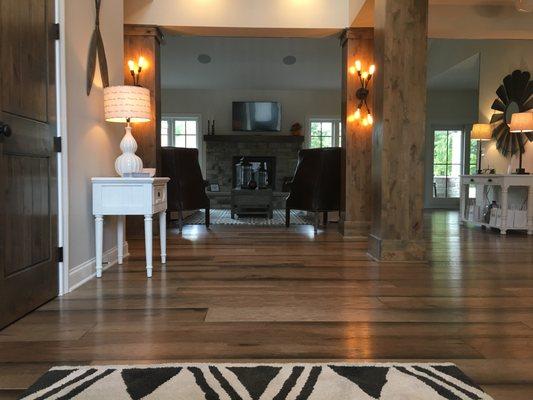 The look of these engineered hardwood floors is timeless and beautiful.