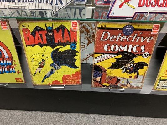 Cool retro wall decor for that Marvel ex/lover in your life. They had Black Panther, Superman, The Green Lantern, and others too.