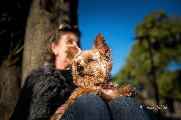 Mamis e eu aproveitando o sol!