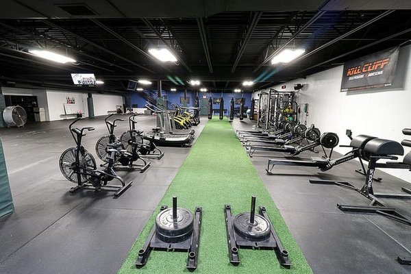 Elite's 38,000 square foot fitness center includes a functional training area for small-group and sports performance training.