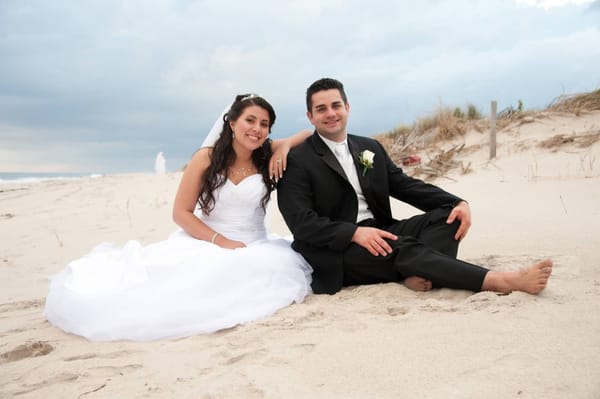 A fabulous beach wedding on Dune Road, for Charnee and Angelo, a lovely couple.