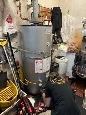 Commercial water heater repairs in Petaluma.