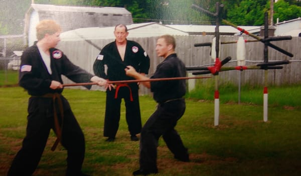 Master Greg Hussey training with the Founder of USBCK
 www.evolutionmartialartsnj.com