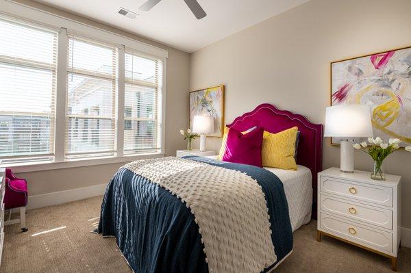 Bedroom with plenty of windows