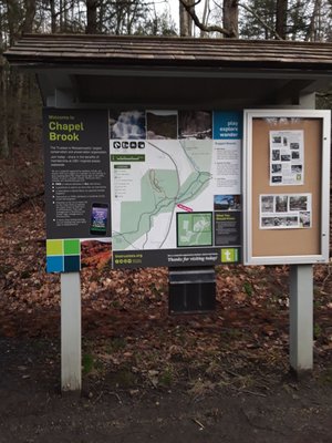 Trail sign land trustees