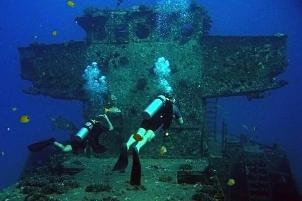 Barefoot Scuba Divers