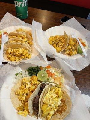 Tacos de desayuno