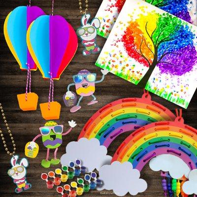 Rainbow Easter Craft Box