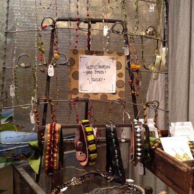 New collection of hand beaded unique jewelry from Val.