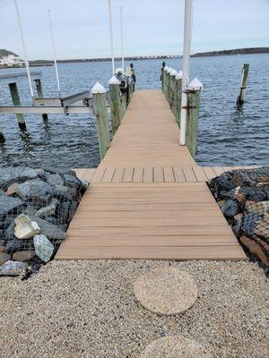 Pier and Walkway in Timbertech Decking