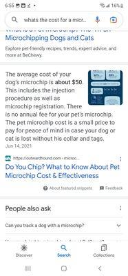 50$ for microchip