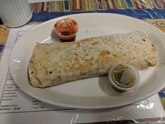 Carne asada burrito