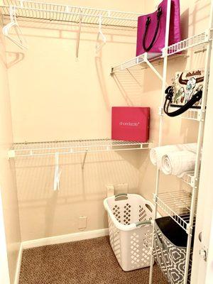 Studio walk in closet