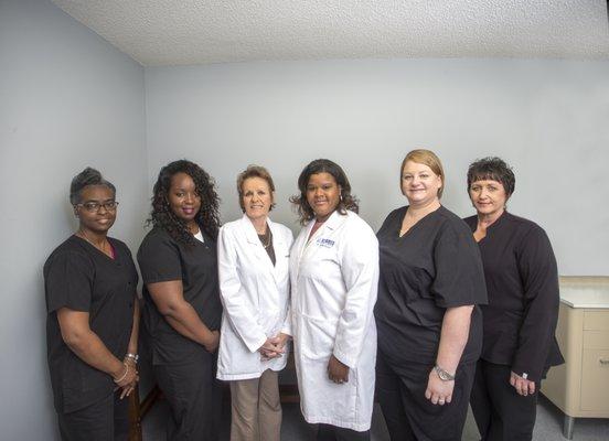 Our wonderful team includes a Physician, Nurse Practitioner and Support Staff.