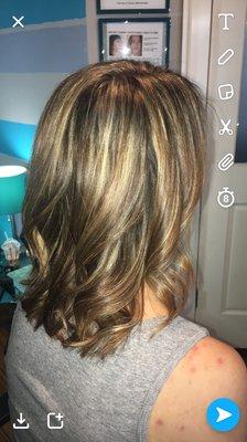 Highlights with curls