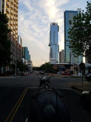 Austin's newest and current tallest structure, the Independent! The "Jenga Tower" can be seen from our Historic Homes and Highrise tours!