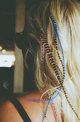 I do Hair feathers too!