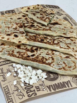 Gözleme (Turkish Spinach & Feta Flatbread)