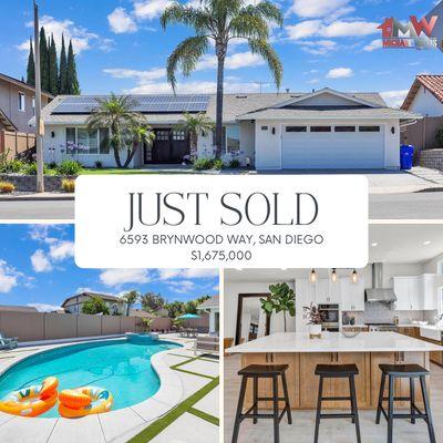 Just sold in Del Cerro, San Diego, CA by Michael Willis