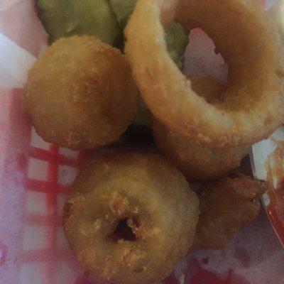 The amazing onion rings.