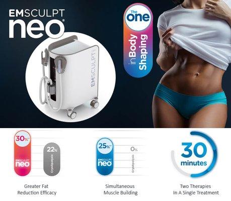 Emsculpt Neo & Emsella sessions available at Bronze by Design!