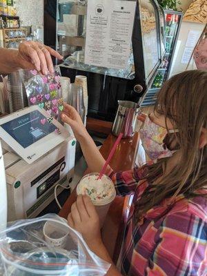 Stickers and italian sodas!