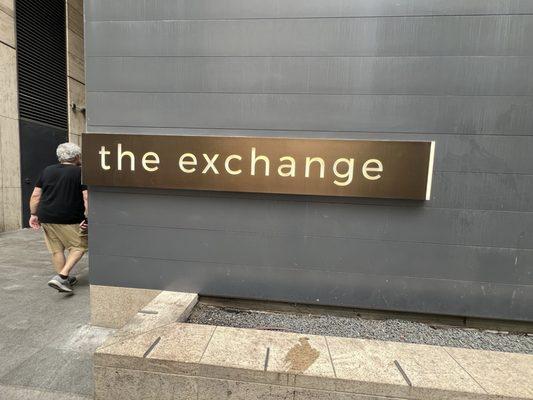 Located in the exchange