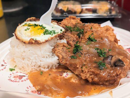 Pork chop locomoco