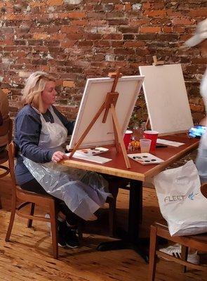 Hootiville painting party