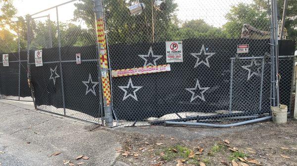 The front fence at Pensacola IronWorks, LLC