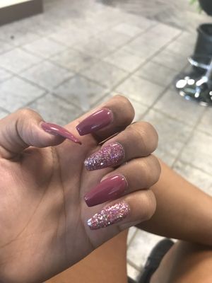 Beautiful pink nails! They did great but I wasn't feeling the pinky vibe.