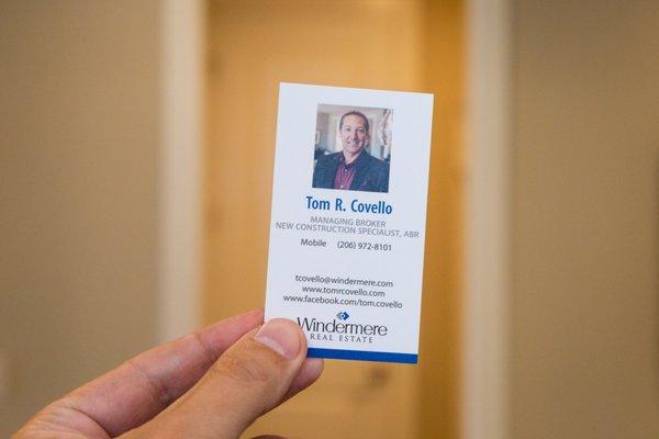 Tom R. Covello, Windermere Real Estate/East