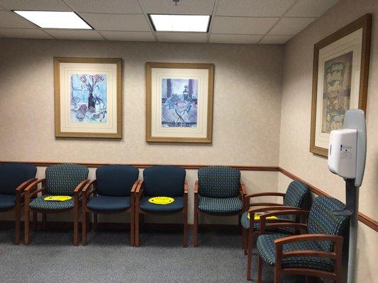 Des Plaines office waiting room.