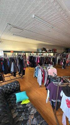 Upstairs Clothing Area