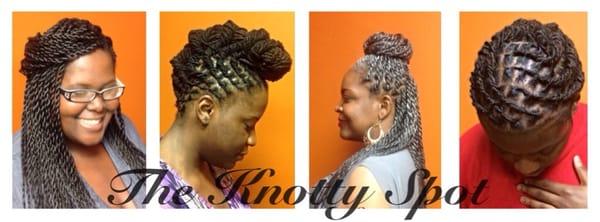 "Transforming hair from knotty to nice."