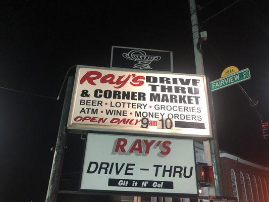 Corner sign at Catalpa & Fairview