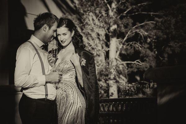 Bride and groom at JW Marriott Hotel in Las Vegas.Available light image. Image captured by Images by EDI