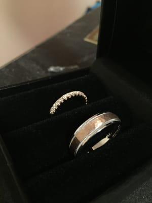 wedding bands - rose gold