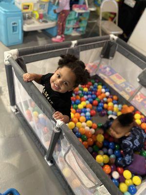 Ball pit fun