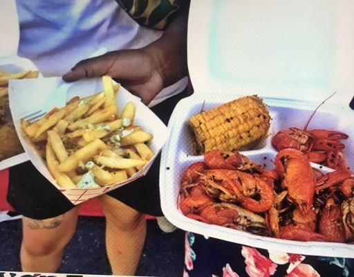 Garlic Fries, Crawfish Boil