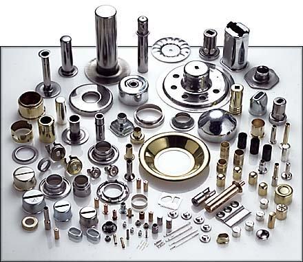 A selection of some of our eyelets, stampings, grommets, fasteners, and deep drawn parts.