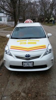 Our New 2014 Prius V with graphics and roof light.