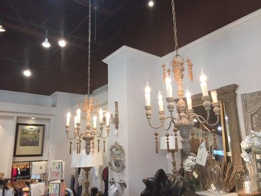 Chandeliers hung @ Lucy Voss store in Highland Village!!