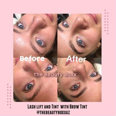 Lash Lift and Tint Eyebrow wax and Tint